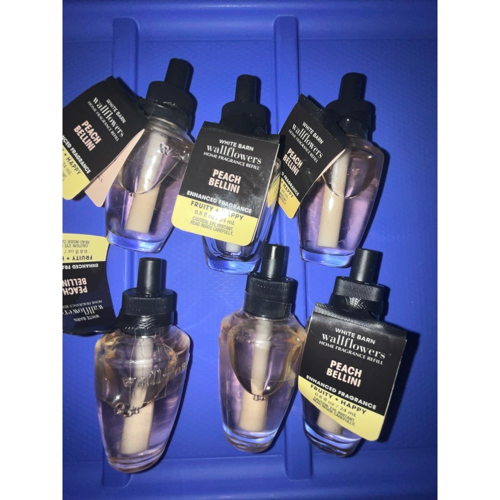 Bath and Body Works Wallflowers Refills 6 Pack Peach Bellini Enhanced
